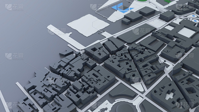 3D未来城市建筑
