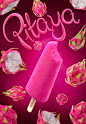 CG Illustration Pitaya Popsicle Advertising Imagery on Behance
