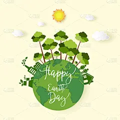 地球日。生态友好的概念