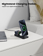 Amazon.com: Lamicall 3 in 1 Charging Station for Apple Devices, for Magsafe - Magnetic Foldable Wireless Charger Stand, Fast Charging Station for iPhone 15/14/13, Apple Watch, AirPods, Foldable Travel Design : Cell Phones & Accessories