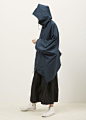 issey miyake | origami hooded cape: 