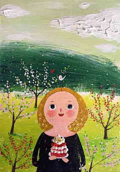 【麻衣布衣儿童插画作品欣赏】
麻衣布衣 (女) ，北京自由插画师。平面设计专业，05年成立傻人居工作室，06年开始插画插画设计，插画家园网站创始人之一。