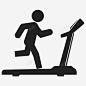 跑步机有氧运动健身房图标 页面网页 平面电商 创意素材
