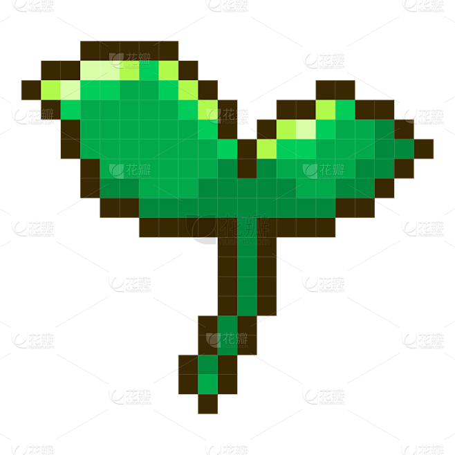 Grass Pixel Sticker