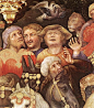 Gentile da Fabriano, adoration of the magi, humanism, real emotions, bustling crowds, excitement and chaos