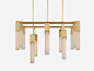 LED metal pendant lamp COVET LARGE CHANDELIER by Kelly Wearstler