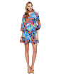 SILK MATISSE FLORAL DRESS