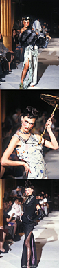 Dior 1997 F/W | 海盗爷时期 东方旗袍与西方浮华的完美碰撞 ​​​​