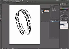 AI教程！轻松Get立体环绕字效