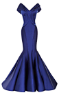 Stretch Duchess Off-The-Shoulder Gown by Zac Posen for Preorder on Moda Operandi