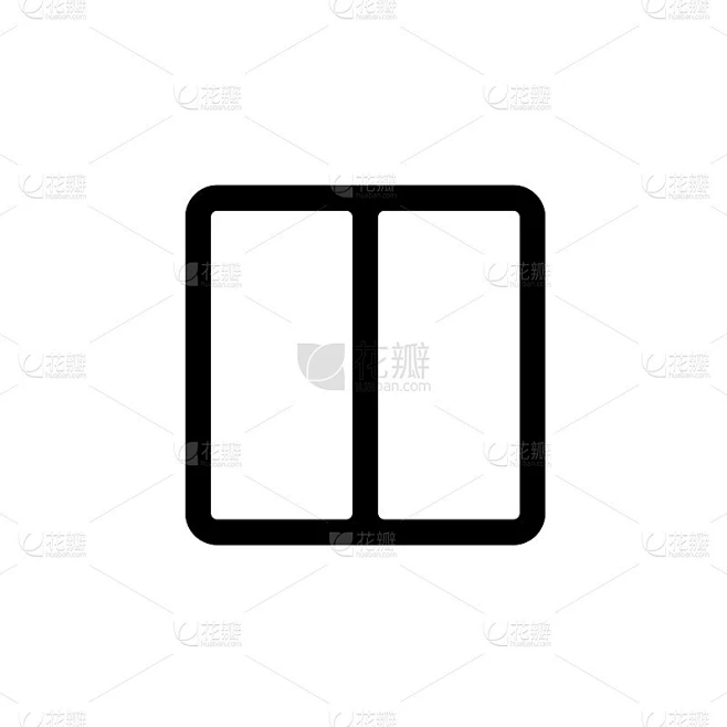 Gap, text icon. Simple glyph vector of text editor素材-花瓣网