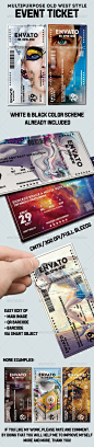Elegant multipurpose event ticket Te