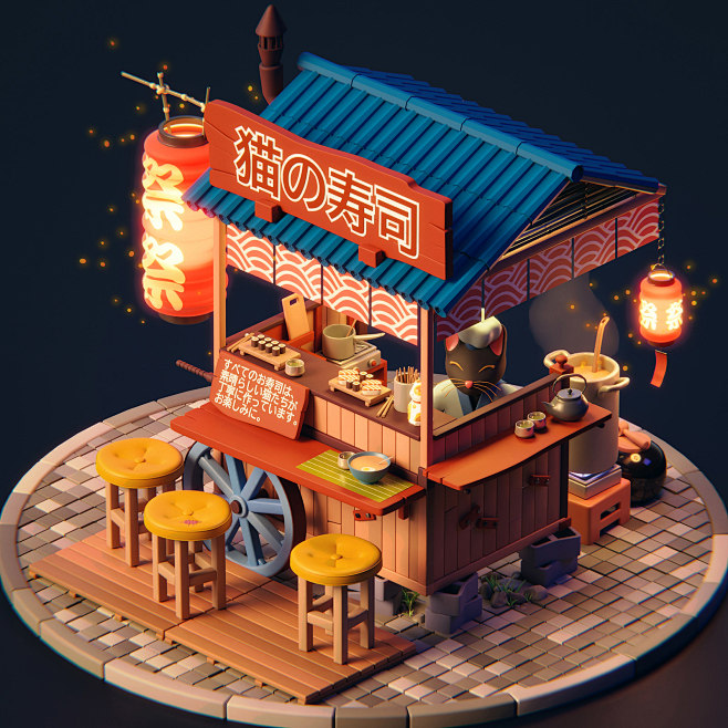 3D blender Diorama I...