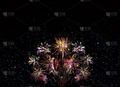 摘要彩色烟火背景.新年背景.