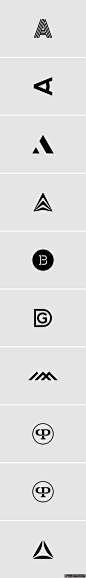 标志logo 创意logo设计 字母设计 A字母变形设计 三角形符号元素logo设计 企业标志设计 商标设计 狼牙创意网_设计灵感图库_创意素材 - 狼牙网 #包装# #色彩# #字体# #排版# #经典# #素材#