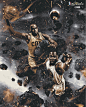 NBA总决赛海报:詹皇杜兰特宿命对决 : 美国设计师为2017年总决赛设计的一组宣传海报，詹姆斯、杜兰特、库里和欧文四位球星是绝对主角，其中詹姆斯和杜兰特的对决则是最大看点，一起来看看：