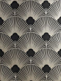Art Deco Metallic Wallpaper Pattern | WS128 Wallpaper - Art Deco - Geometric Fan Motif - Surrey