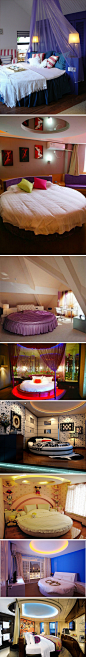 喜欢这样的卧室设计，温馨浪漫，而且很时尚。 