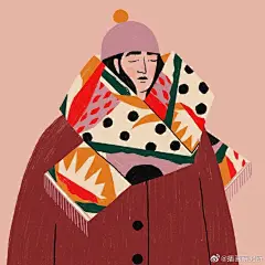 #插画分享# #插画# #扁平风插画# #画画# 有趣的灵魂摆渡会相遇，在此之前请先努力成为更好的自己。 | via：Abbey Lossing ​​​​