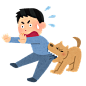 遛狗 牵绳 咬伤 抓伤 养猫 养狗的人卡通 插画 免扣 素材 手绘 png2910
