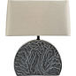 Robert Kuo Shan Table Lamp  Contemporary, Stone, Table Lighting by Mc Guire Furniture
