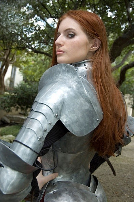 Redhead in plate arm...