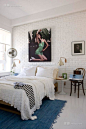 白色酷感现代卧室-室内装潢设计
