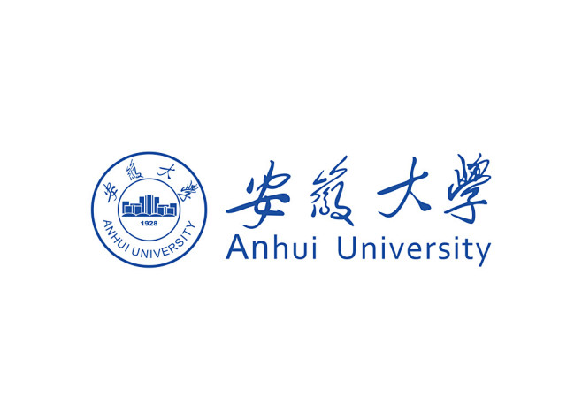 大学校徽系列：安徽大学标志矢量图