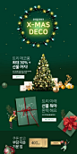 节日促销 绿色主题 活动礼盒 圣诞促销页面设计PSD tiw466f0503