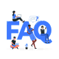 常见问题解答插画