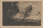 JEAN BAPTISTE CAMILLE COROT Etsning signerad i trycket