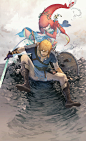 link&mipha fan art