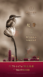 节气/处暑/地产/壹号/刷屏/海报/设计
