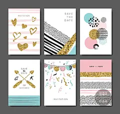 矢量卡通生日节日主题贺卡邀请函卡片海报模板 设计素材 G1008-淘宝网