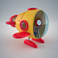 cartoon mini submarine 3d max