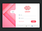 Login UI : View on Dribbble