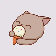 卡通可爱小猫咪插画矢量图设计素材