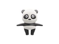 云合素材分享采集到更多三维熊猫模型，加v：yunhesc0002领全部原图/源文件
