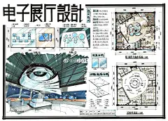 室内快题龙卷风️：02电子展厅 : ⭐️平面方案 本次改绘案例是根据南京林业大学历年考研真题进行的延伸，考察的是电子科技展厅设计的表达。 关于这个方案的解析内容大家可以直接在（B）zhàn搜索up主：隆湘堂2183手绘   展示区：展示