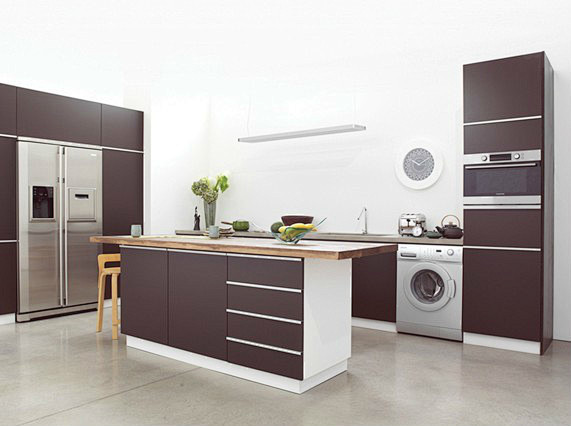 咖啡系厨房装修效果图大全2012图片