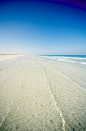 White sand and crystal clear water at The St. Regis Saadiyat Island Resort, Abu Dhabi