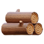 Woodpile 3D Icon