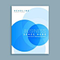 Blue circular shapes brochure template | Free Vector #Freepik #freevector #freebanner #freebrochure #freeflyer #freeposter