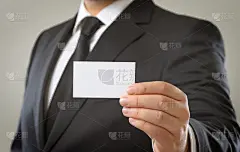 名片,拿着,空白的,人,公司企业,手臂,仅一个男人,市场营销,黑色,白人