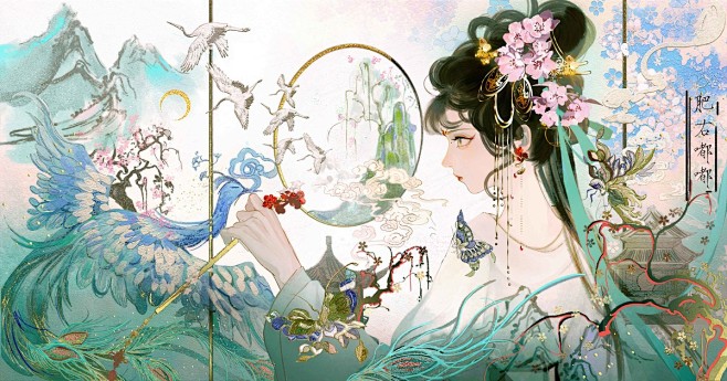 未曾因梦生，自当像梦死_肥右嘟嘟__插画...