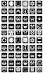 1万张日本家族家纹参考图片 游戏CG参考图片 logo icon基础图形-淘宝网