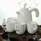 特价包邮正品唐山骨瓷咖啡具 创意陶瓷咖啡壶套装 整套咖啡杯器具-淘宝网