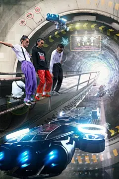 VANS赞助的未来概念视觉，超级震撼！_创作 : SPES神鸦社鼓与摄影师ENKAKO可乐，共同创作由VANS赞助的概念未来视觉海报。接力式的集体创作中，由可乐完成前期拍摄；SPES的五位设计师打开天灵盖搅拌了一下脑浆，最终以4组主题，完成画面的重塑改…