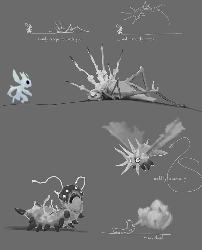 Enemies - insects, Mikhail Rakhmatullin : Some insectoid enemies I did ...
