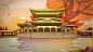 中国风建筑插画